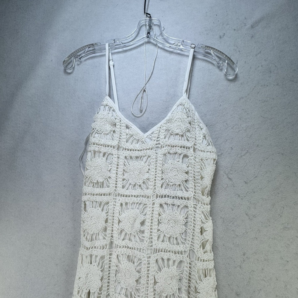 NEW Patchwork Crochet Knit Here Comes The Sun Midi Dress Womens‎ XS / Small Boho - Picture 4 of 11